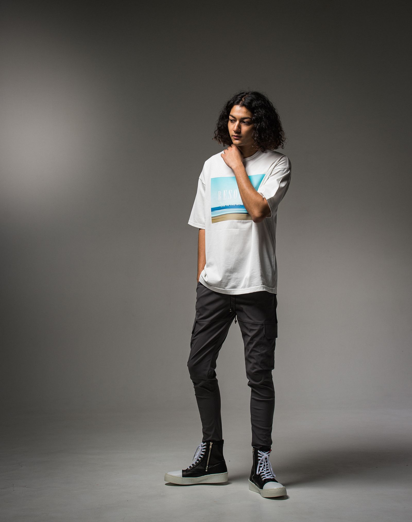 WEST BEACH PHOTO LOOSE TEE / RC23-T-002 / フォトプリントビッグTシャツ※