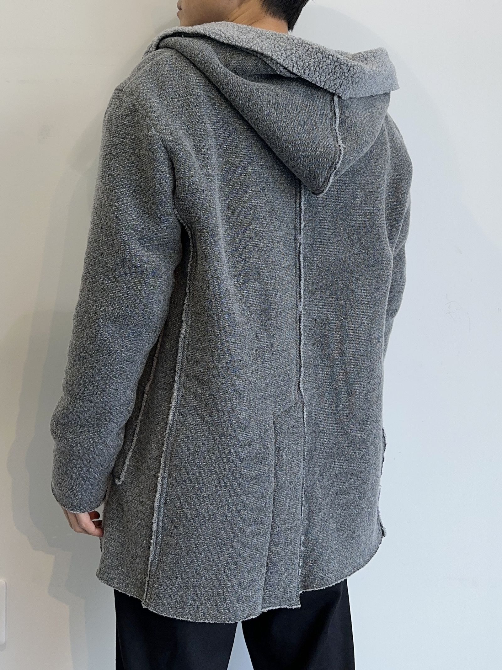 BOA HOODIE COAT / RC30-C-007 / ボアフーディーコート / グレー
