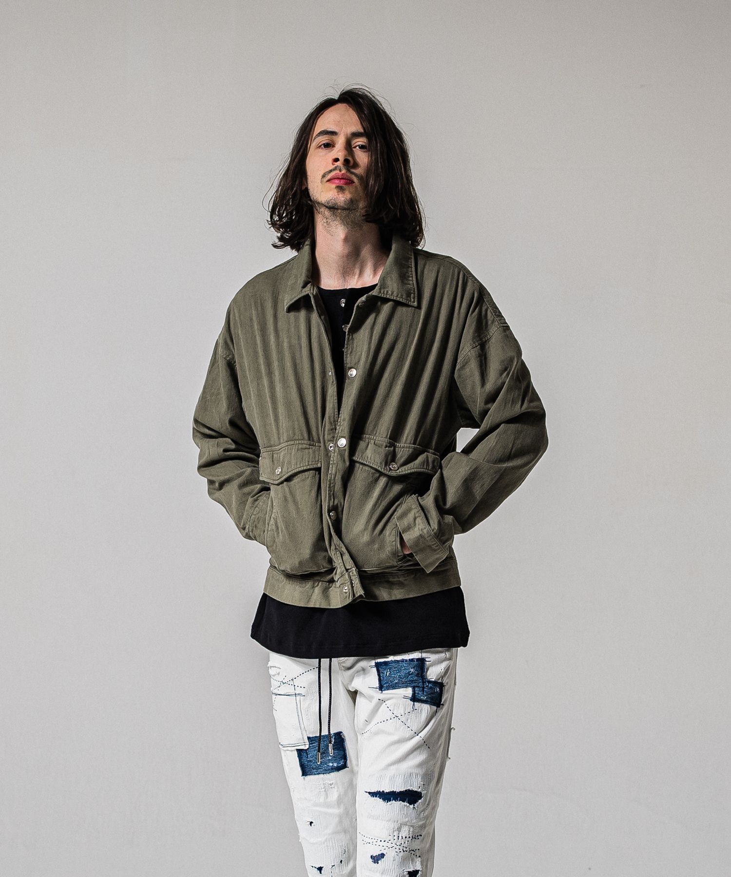 LDENIM AG FLIGHT JACKET / RC39-JK-003 / デニムフライトジャケット / カーキ (3月中旬入荷予定)