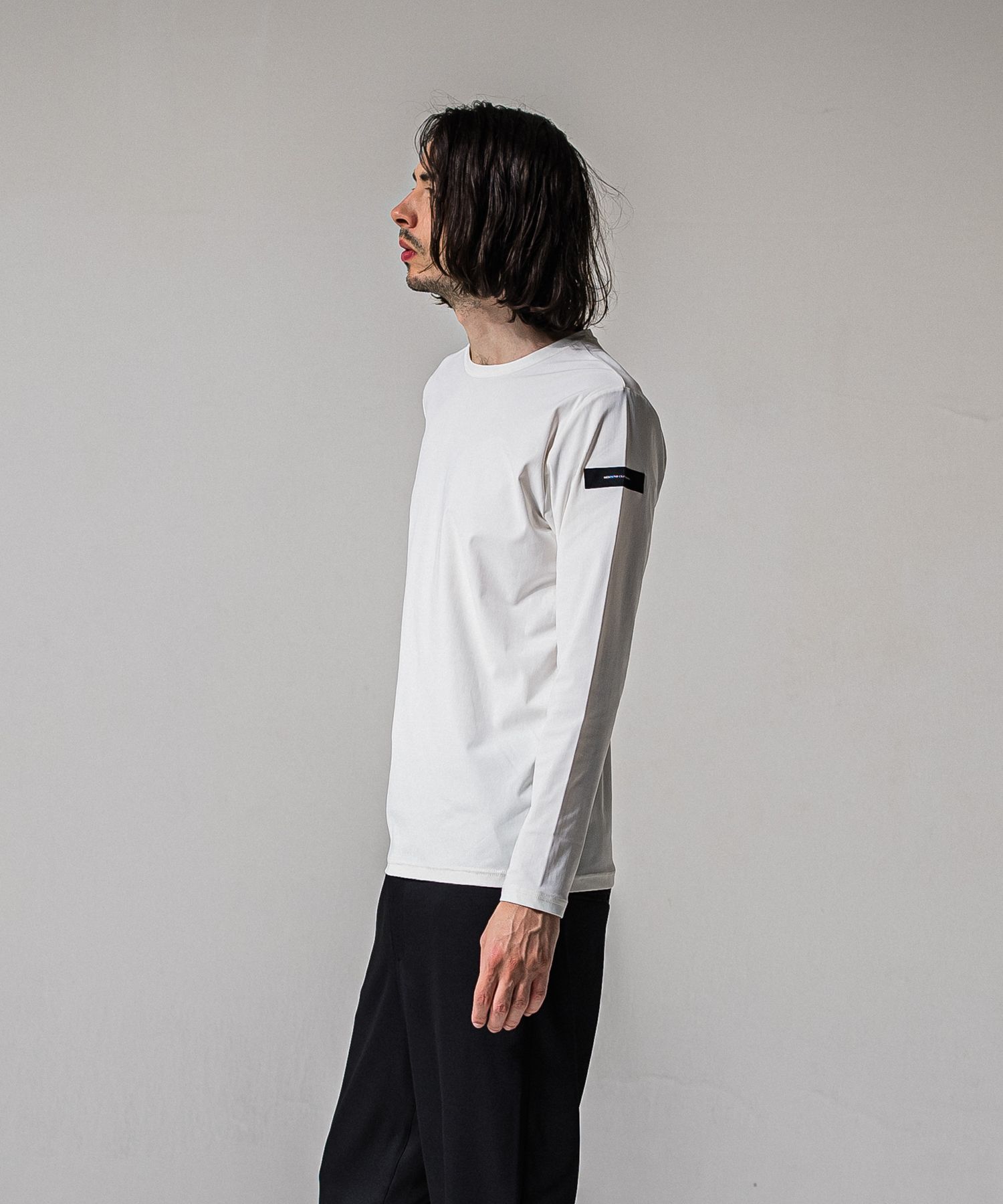 NYLON LONGSLEEVE TEE / RC39-T-006 / 無地ナイロン長袖Tシャツ / ホワイト (3月上旬入荷予定)