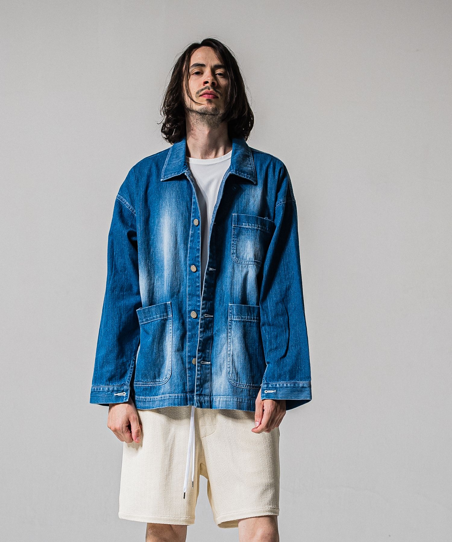 RC CAVER ALL / RC39-JK-004 / デニムカバーオール / ライトインディゴ (2月中旬入荷予定)