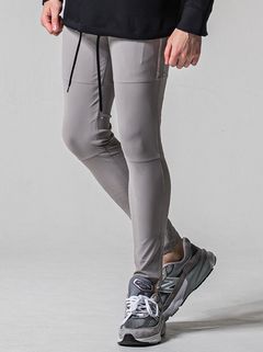 JOHNSON LINE NYLON PT / BASIC-ST-009 / ジョンソンナイロンラインパンツ / グレー×シルバー (3月上旬入荷予定)