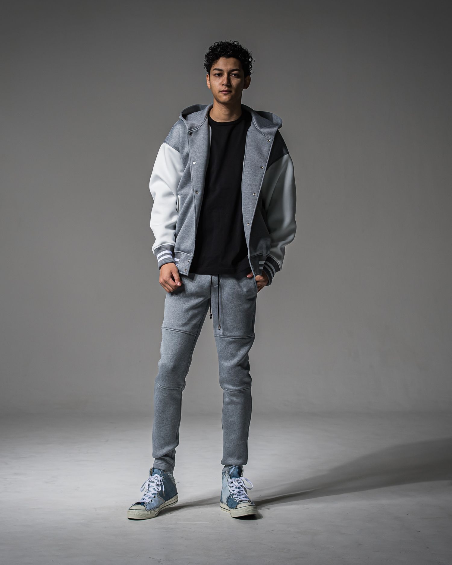 FAKE LAYERED LONG SLEEVE / RC37-T-004 / レイヤードロングスリーブTシャツ / ブラック