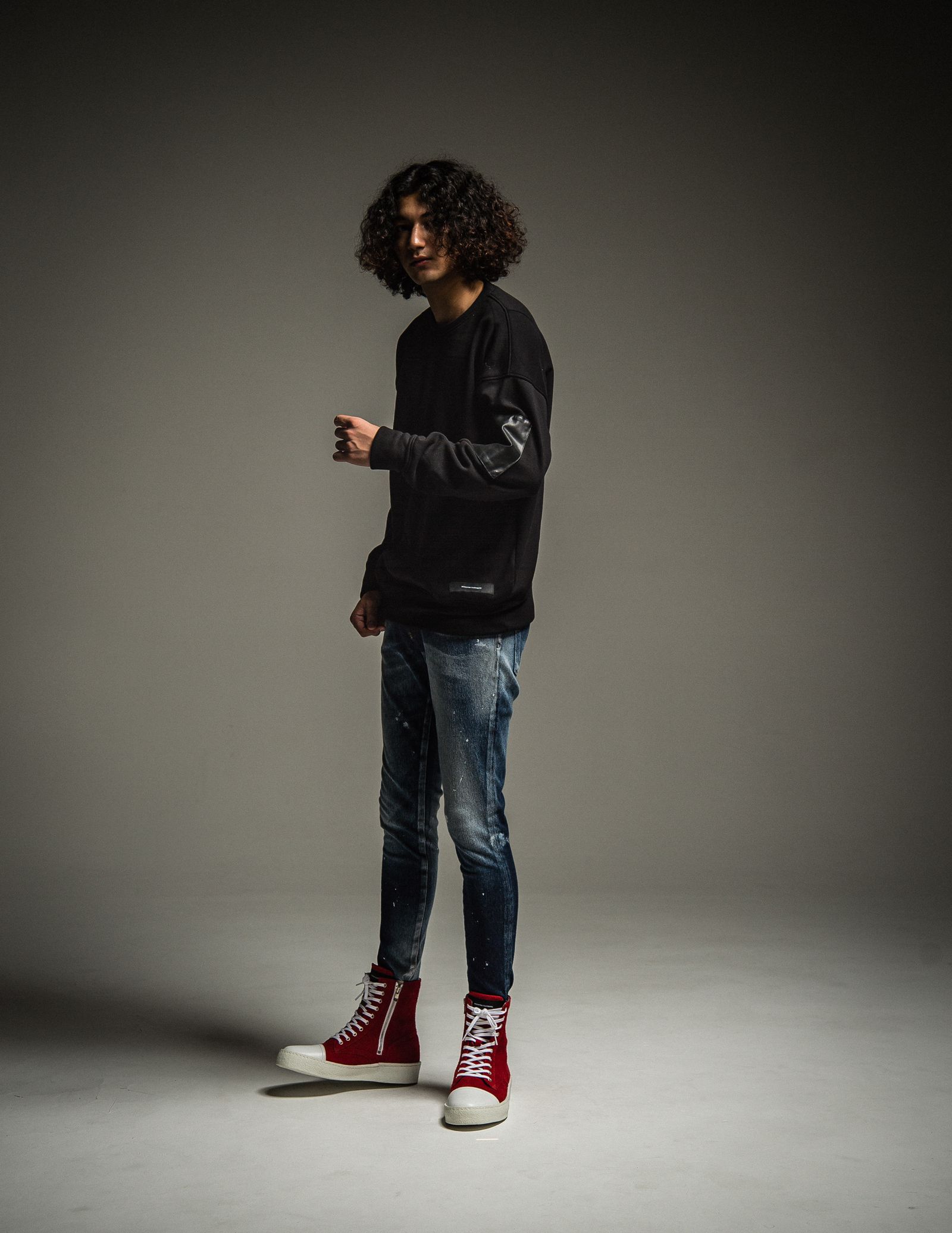 VELOURS FLEECE DROP TRAINER / RC22-C-004 / フリーストレーナー