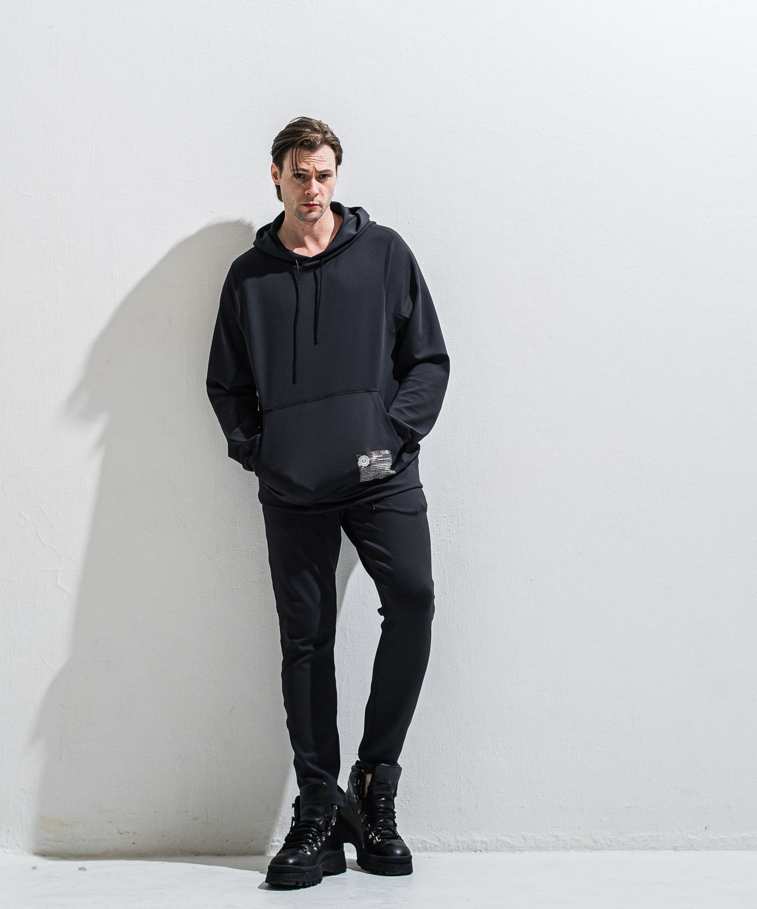 GAVIRIA DB EASY PANTS / DP1-ST-002 / ダンボールジャージイージーパンツ / ブラック (3月中旬入荷予定)