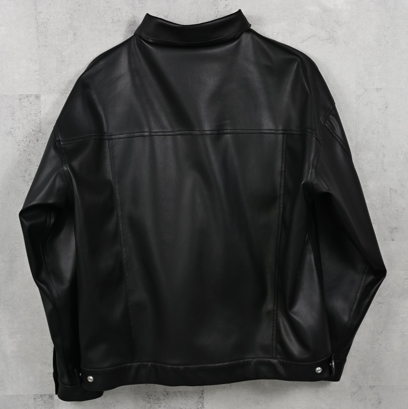 LEATHER OVER 3RD G / RC37-JK-006 / エコレザー3RD型Gジャン / ブラック (9月下旬入荷予定)