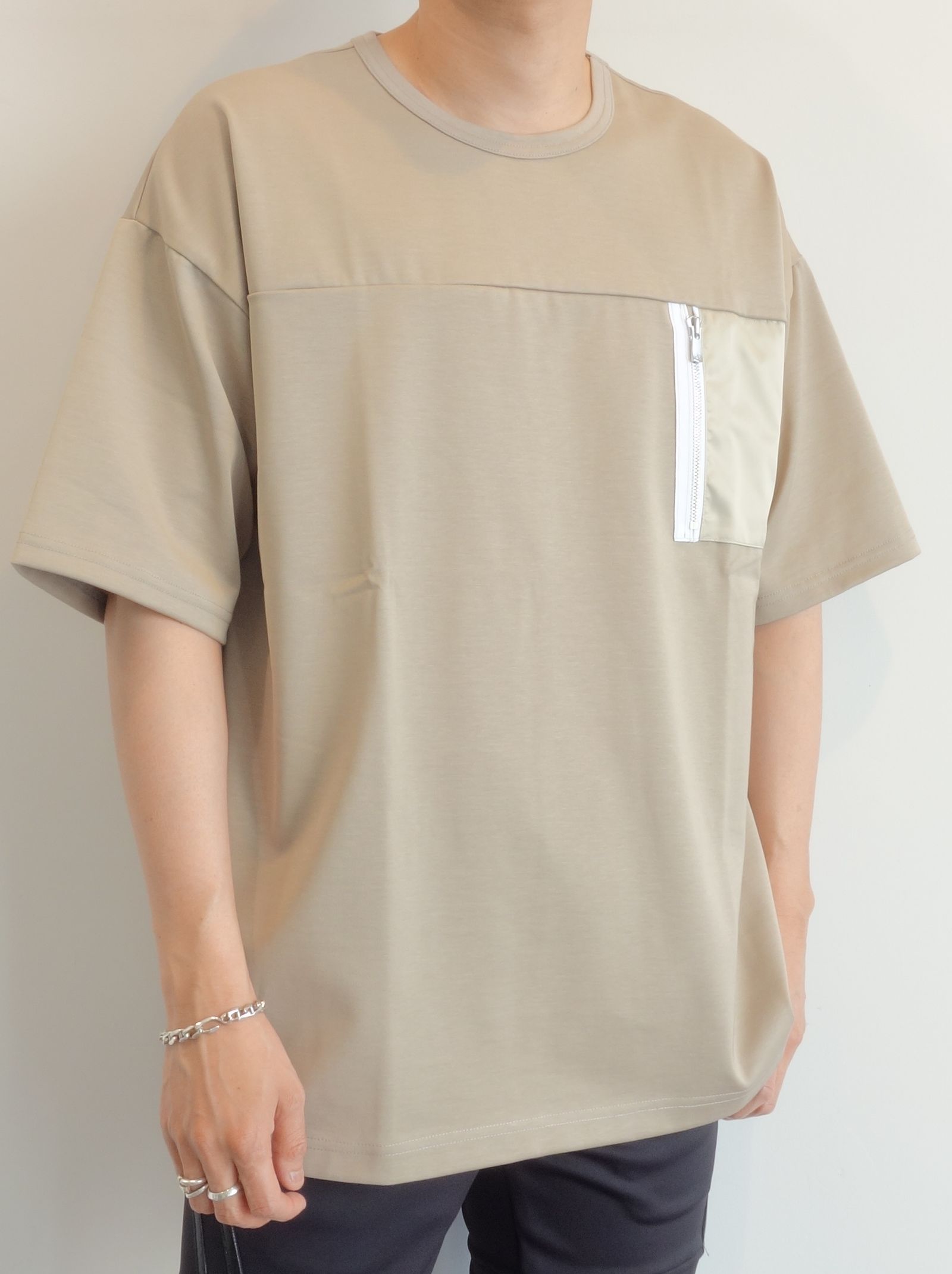 NYLON POCKET LOOSE TEE / RC24-T-006 / ビッグTシャツ