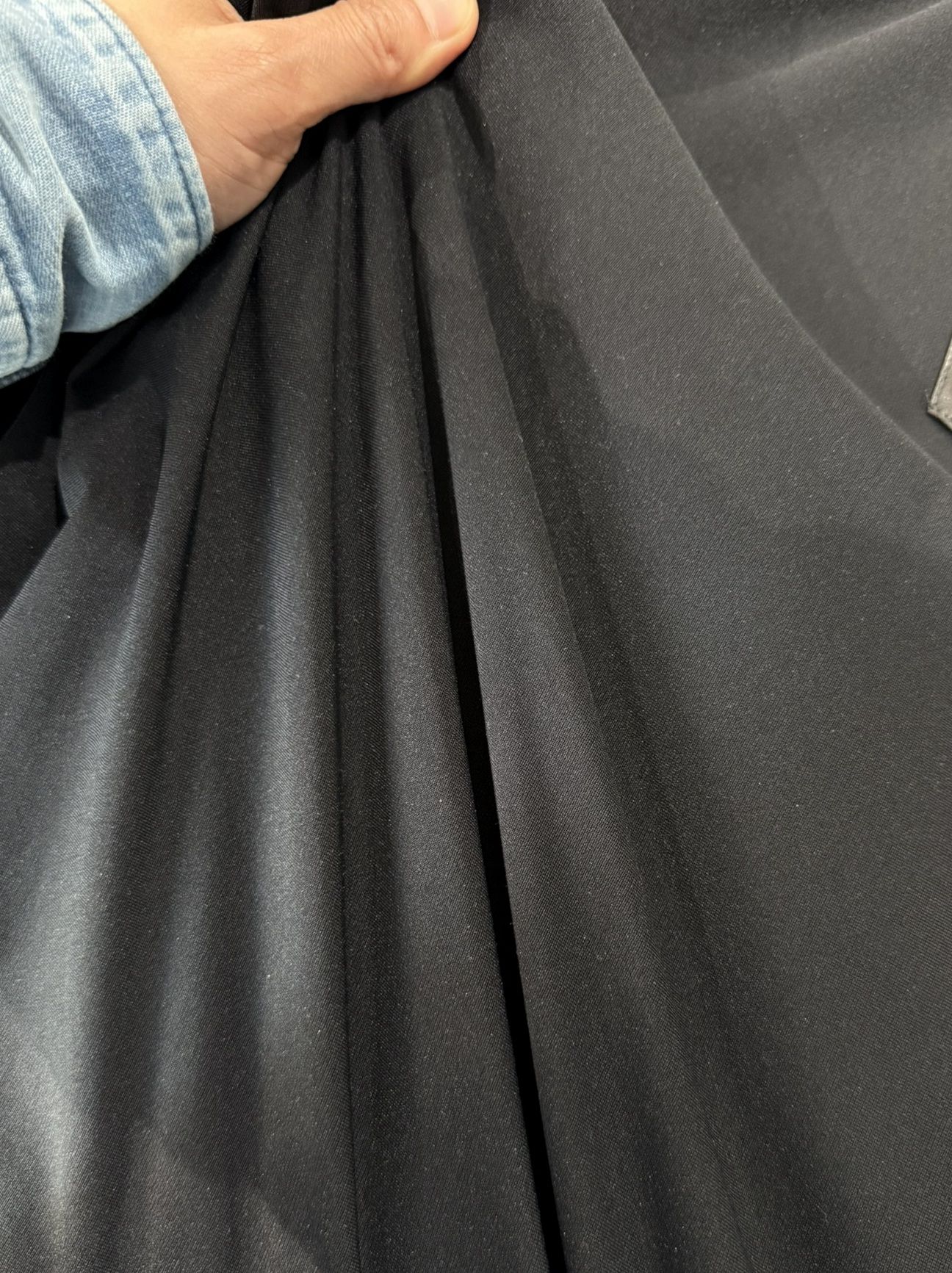 LEATHER POCKET OVER NYLON T / RC35-T-005 / レザーポケットナイロンビッグTシャツ / ブラック