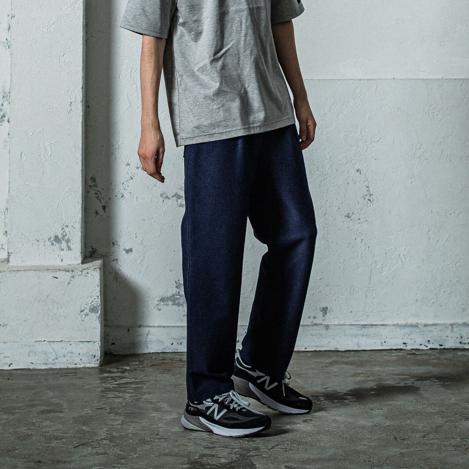 EX DENIM JERSEY WIDE PT / RC35-ST-016WTD / デニムジャージワイドパンツ / インディゴワンウォッシュ