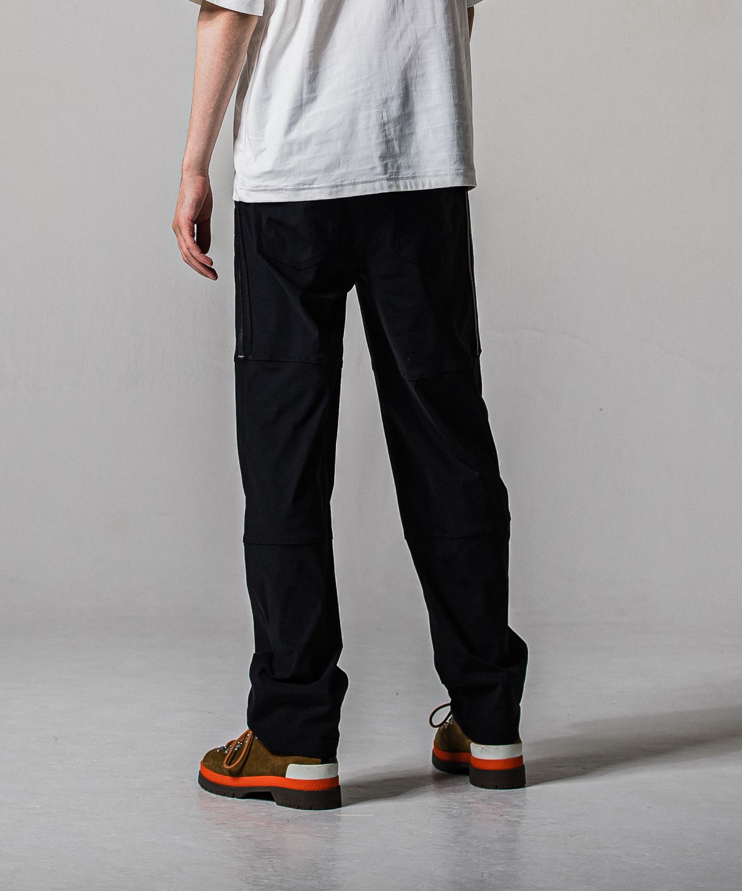 JOHNSON LINE WIDE PANTS / RC39-ST-009WT / ジョンソンラインワイドタックパンツ / ブラック×ブラック (1月下旬入荷予定)