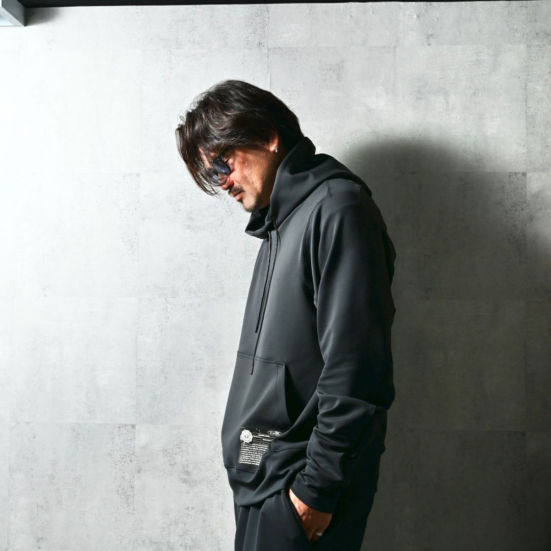 WILL PULLOVER HOODIE / DP1-C-001 / ウィルプリントプルオーバーパーカー / ブラック (2月上旬入荷予定)