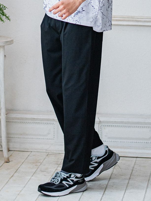 CHRIS EASY WIDE TUCK PANTS / RC32-ST-016WT / ワイドタックパンツ / ブラック