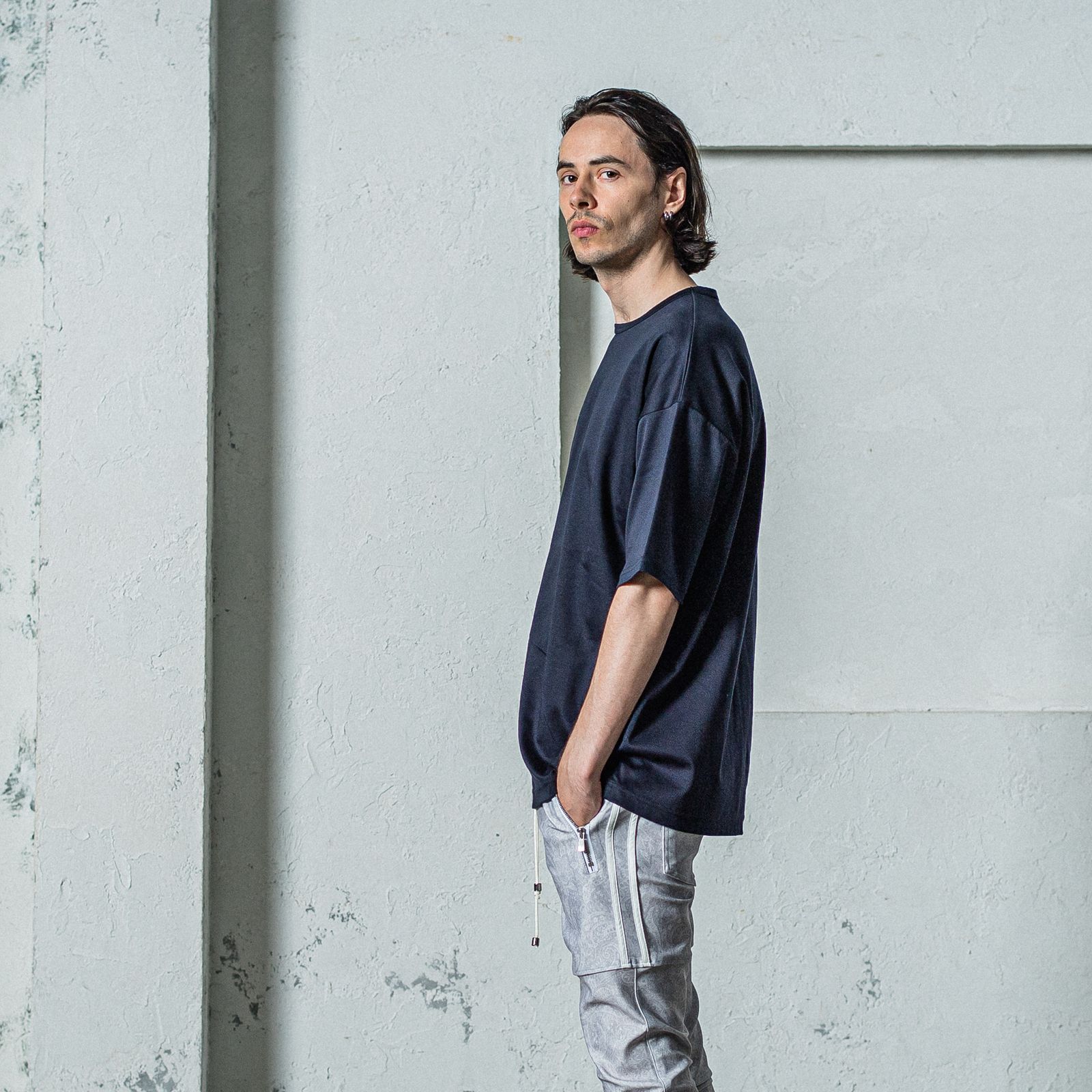 FINEST BASIC LOOSE T / RC35-T-007 / 最高品質コットンビッグTシャツ / ネイビー
