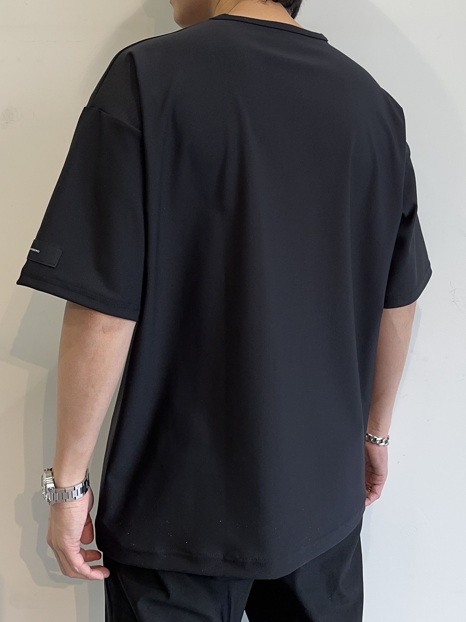 TRICOT POCKET TEE / RC31-T-004 / ジャージポケットビッグTシャツ / ブラック