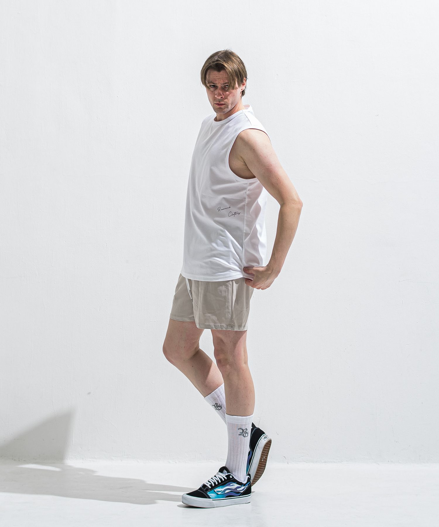 TV NYLON SHORTS / RC40-HP-004 / リラックスナイロンショーツ / グレージュ (6月上旬入荷予定)