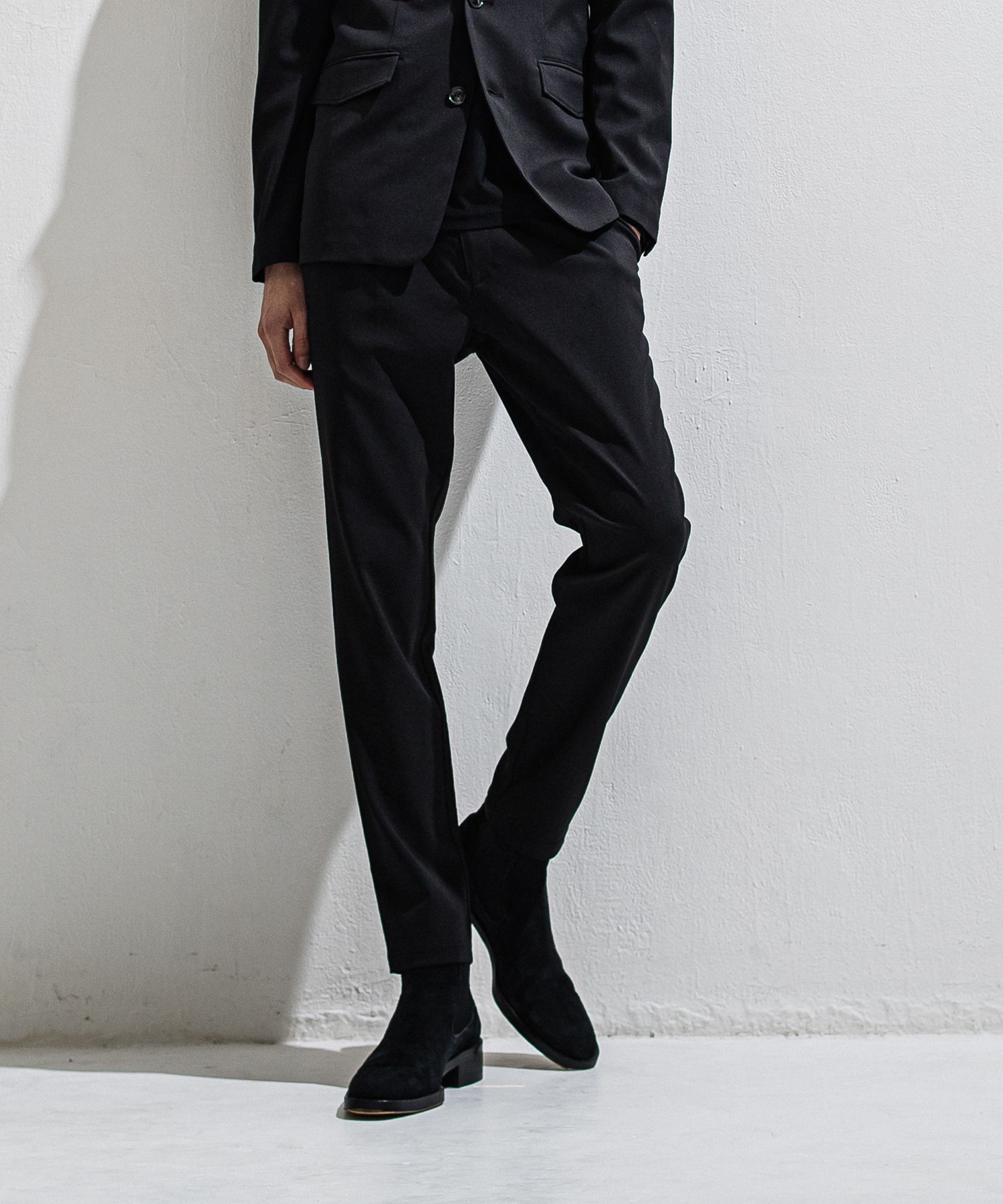 GAVIRIA SLACKS EASY PANTS / DP1-ST-001 / スラックスイージーパンツ / ブラック (3月中旬入荷予定)