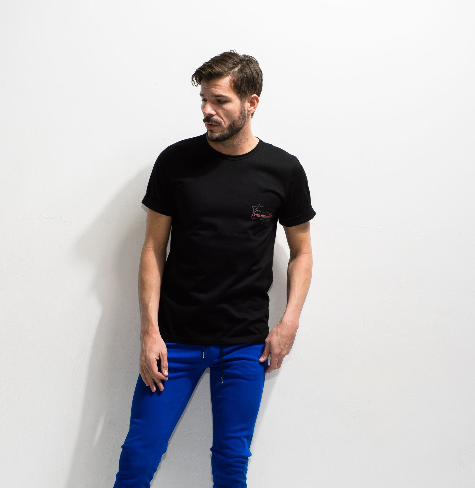 MESSAGE CHEST ROLL UP JERSEY TEE / RC20-T-003 / バックプリントTシャツ ※