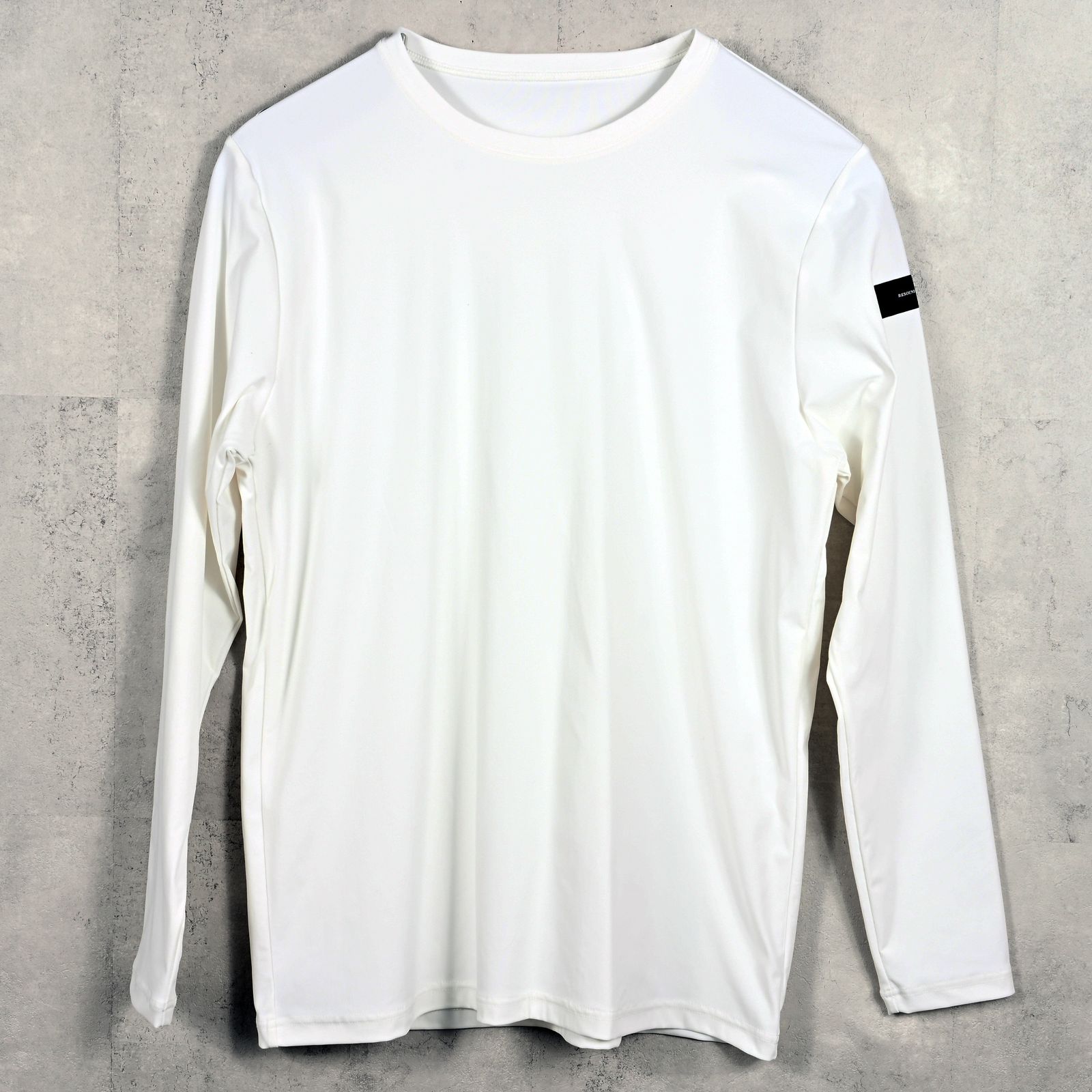 NYLON LONGSLEEVE TEE / RC39-T-006 / 無地ナイロン長袖Tシャツ / ホワイト (3月上旬入荷予定)