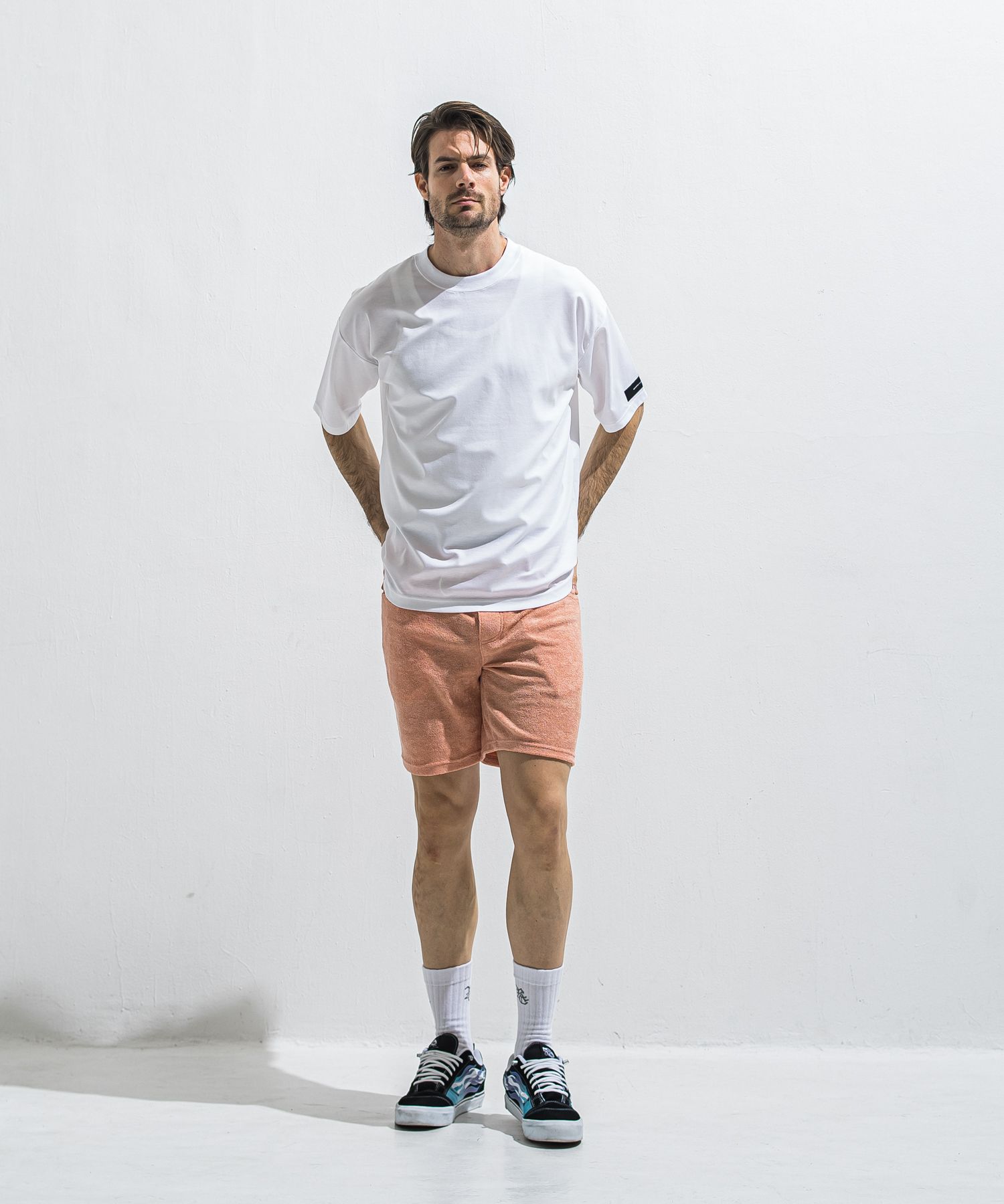 REV MESH OVER TEE / RC40-T-004 / メッシュビッグTシャツ / ホワイト (6月中旬入荷予定)