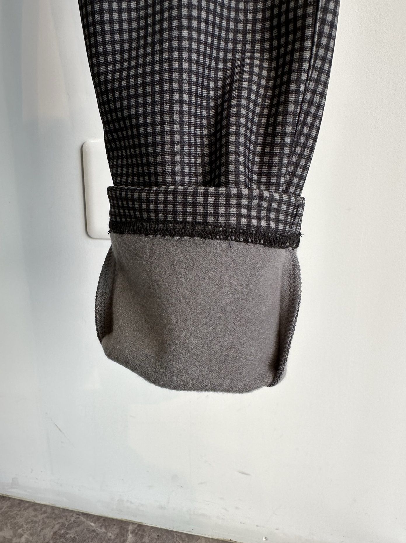 CHRIS EASY HEAT PANTS / RC30-ST-016H / 裏起毛イージーパンツ / 千鳥柄チャコール