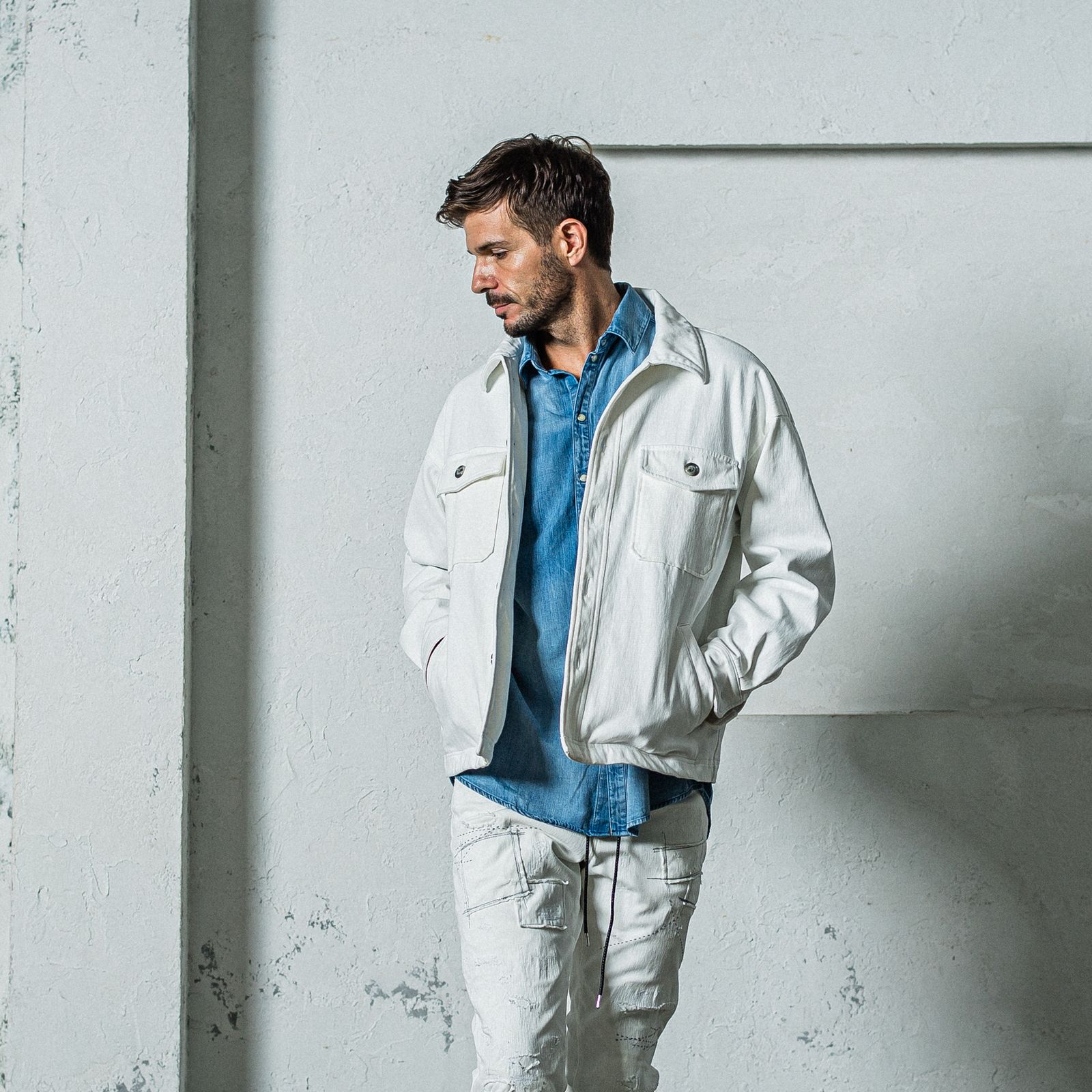 DENIM JACK SHIRTS / RC35-SH-001D / オーバーデニムシャツ / インディゴユーズド