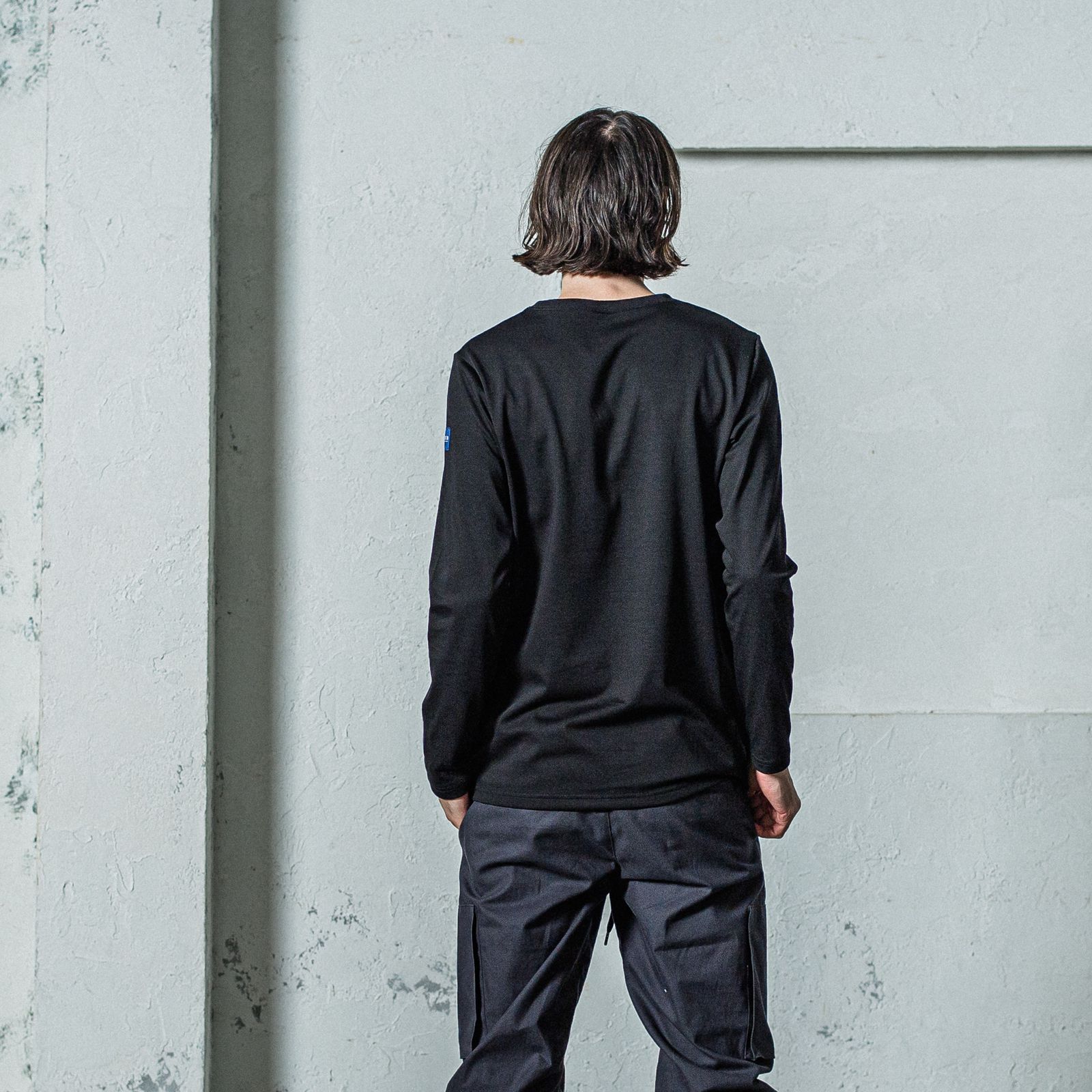 NSNF LONGSLEEVE TEE / RC35-T-009 / メッセージロゴ長袖Tシャツ / ブラック