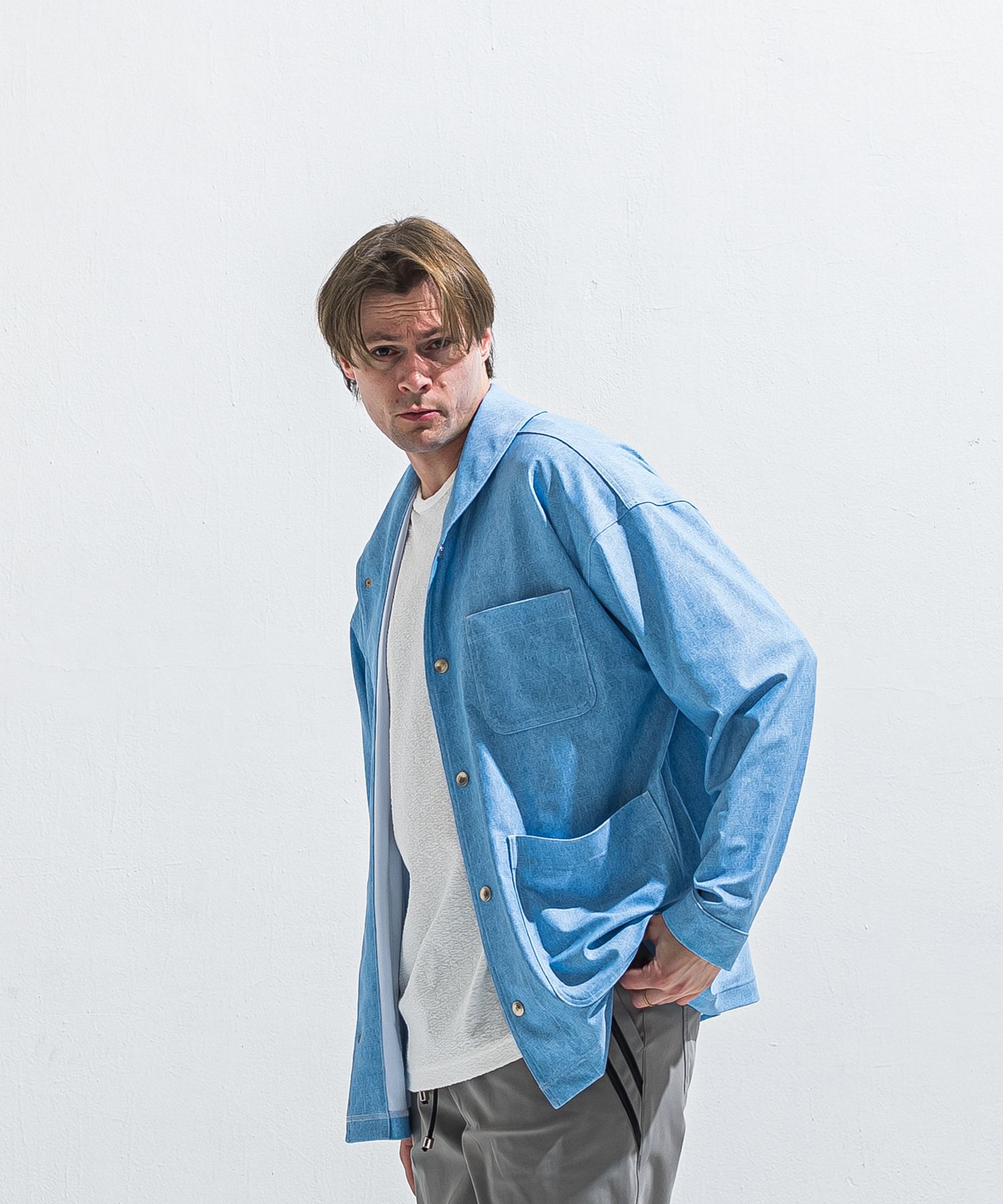 RUSH CAVER ALL / RC40-JK-002 / ラッシュガードカバーオール / ライトインディゴ (5月中旬入荷予定)