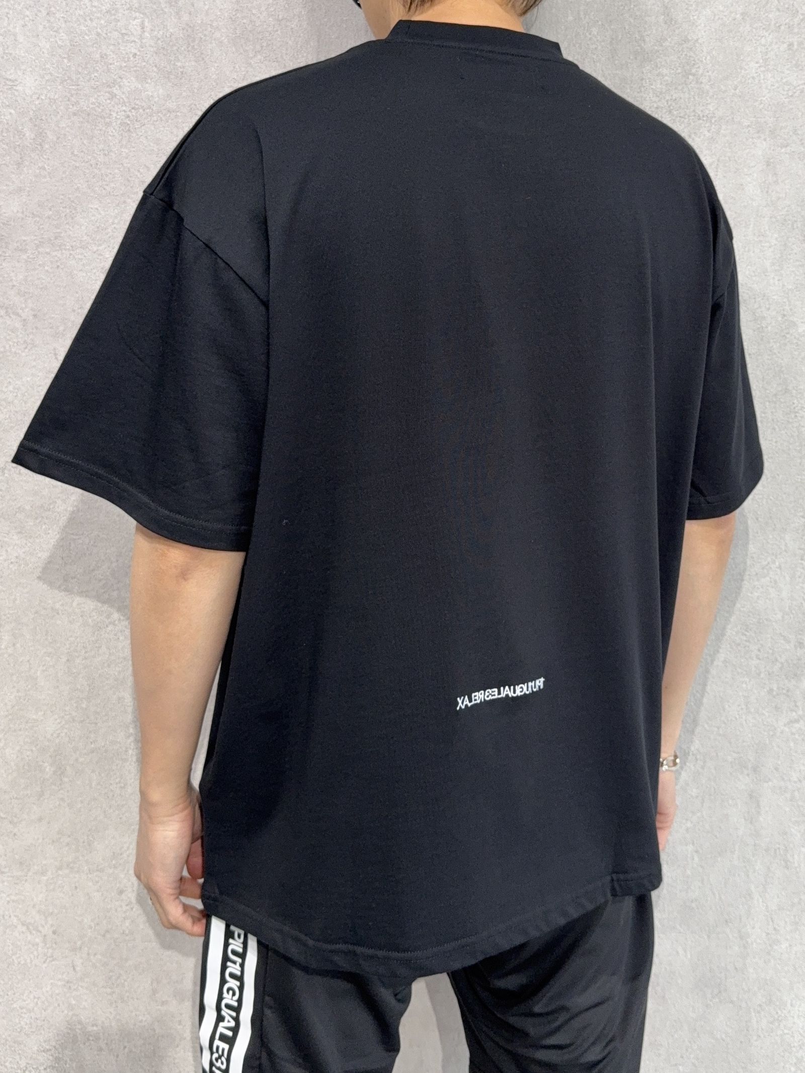 シンプルロゴ半袖Tシャツ / ust-25058 / ブラック