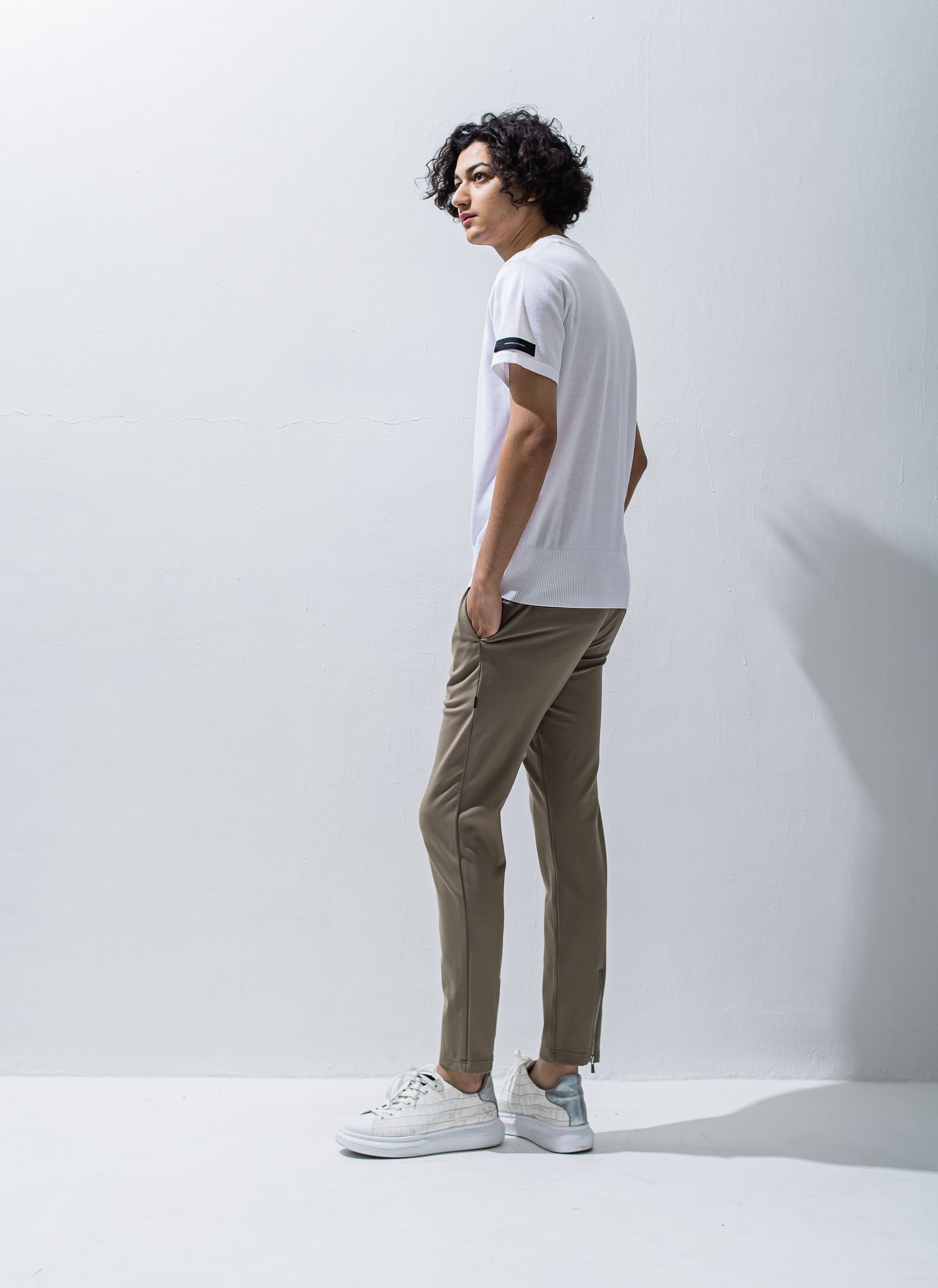 RESOUND CLOTHING - SILK HALF KNT / RC28-K-001 / 無地半袖