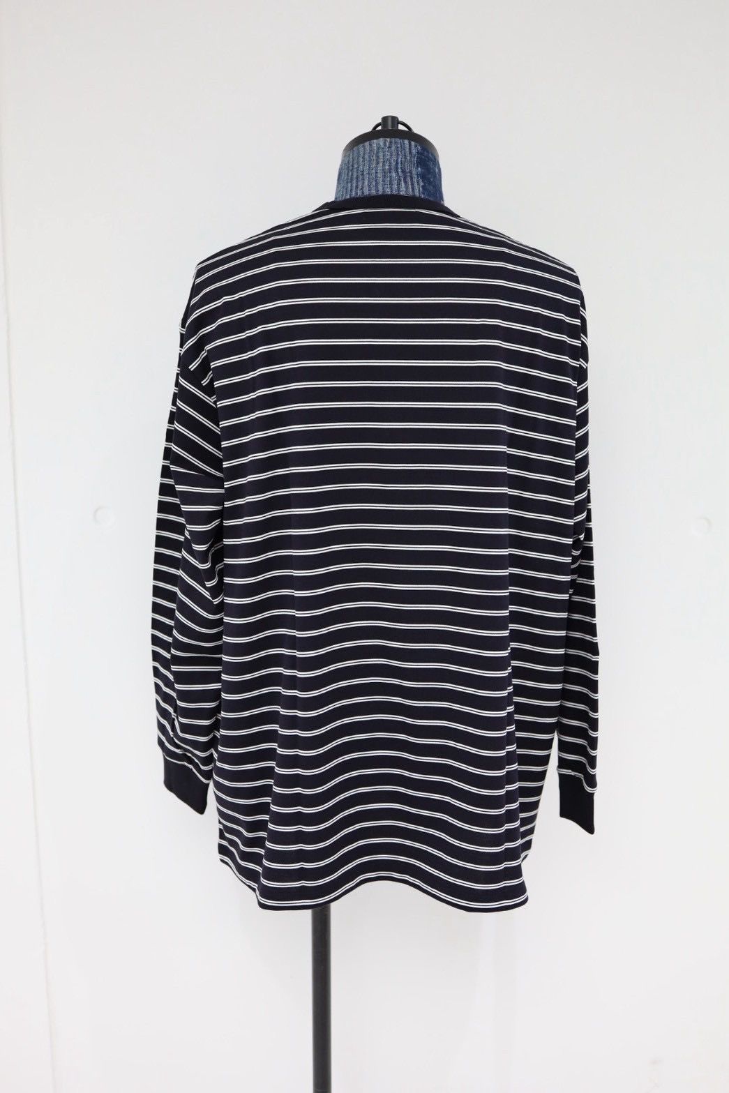 グラフペーパー26SS Tri Spun Border L/S Tee(GU261-70121B)BLACK×WHITE☆2月28日(土)発売！