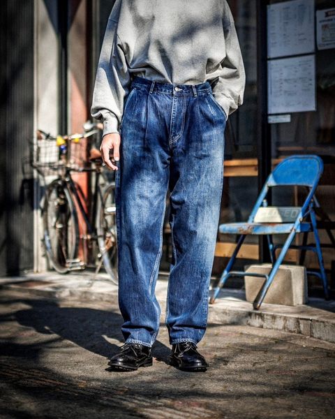 グラフペーパー Selvage Denim Two Tuck Tapered Pants(DARK FADE INDIGO) 1月18日(土)新作発売！