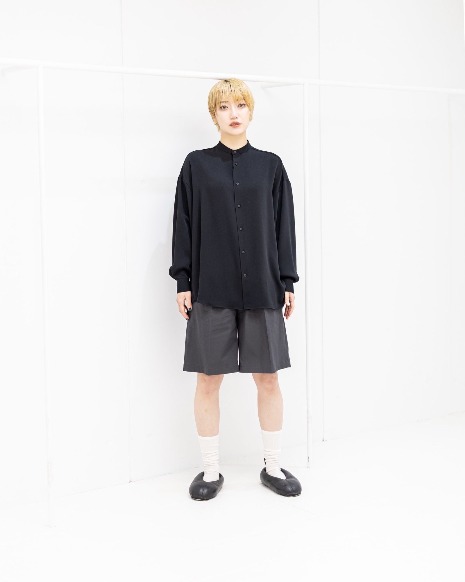 Graphpaper 26SS Women's Brushed Cotton Gabardine Shorts(GL261-40397)CHARCOAL☆2月7日(土)発売！
