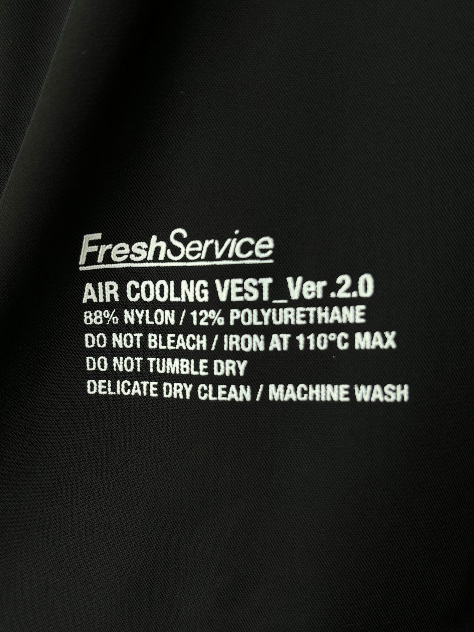 フレッシュサービス25SS 空調服®︎ × FreshService “AIR COOLING VEST ”(FSC252-30029)BLACK☆5月31日(土)発売！