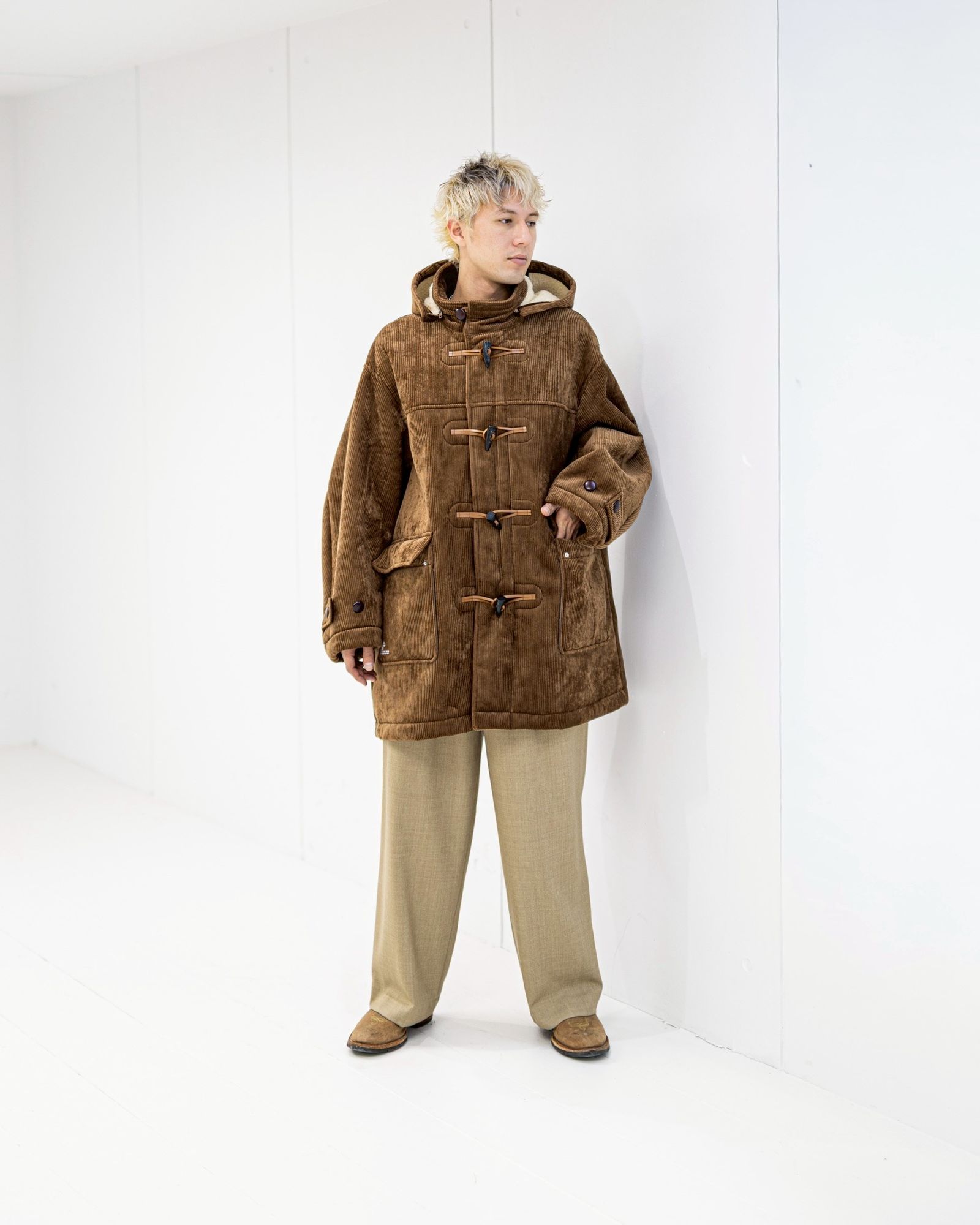 FreshService SHERPA CORDUROY DUFFLE COAT (BROWN) 新作発売！