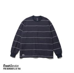 FreshService PIN BORDER L/S TEE(FSC261-70261)NAVYxWHITE ☆2月14日(土)新作発売！