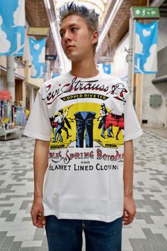 アイジュンヤワタナベマン 26SS Levi'sWネーム プリントTシャツ(WQ-T911-100)WHITE☆5月15日(金)発売！