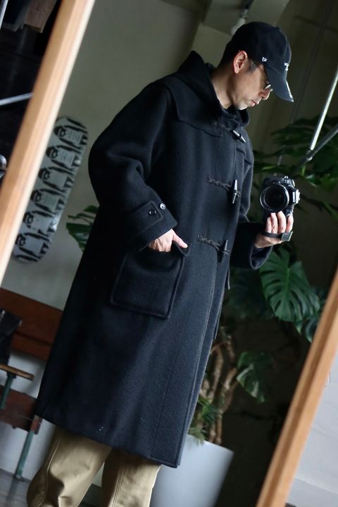 blurhms ROOTSTOCK 22FW blurhmsROOTSTOCK Wool Melton Duffle Coatスタイル.2022.9.25.