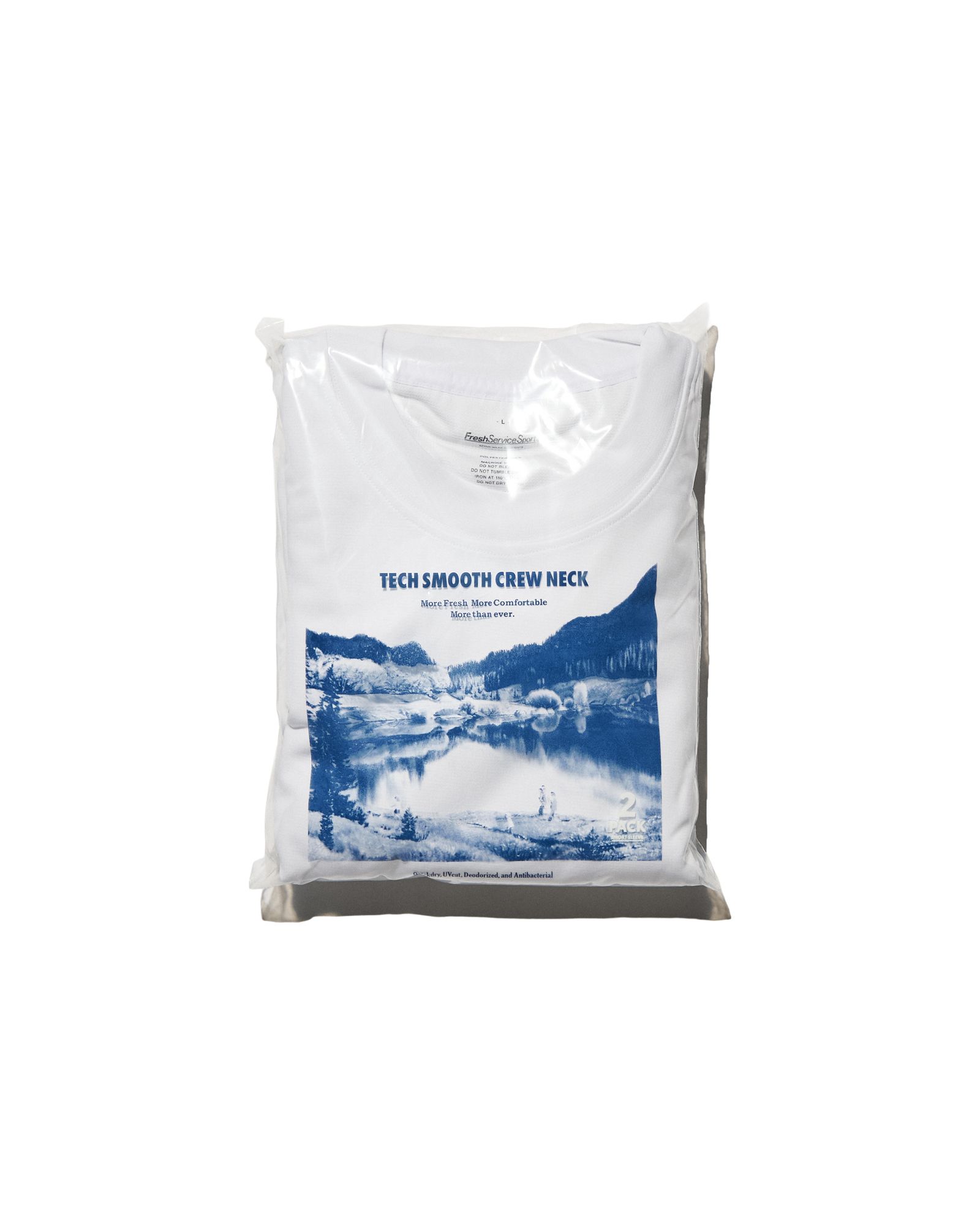 フレッシュサービス 2-PACK TECH SMOOTH L/S CREW NECK(FSS261-70135B)WHITE☆2月28日(土)発売！