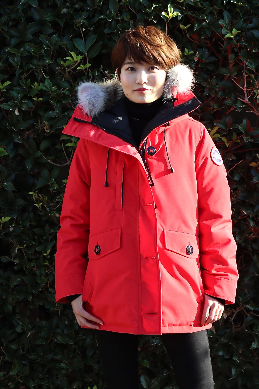 CANADA GOOSE CHARLOTTE PARKA"RED"style.2021.12.22.
