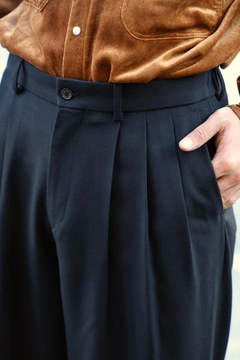 MARKAWARE Organic Wool Survival Cloth® Triple Pleated Wide Trousers☆新規お取り扱いスタート