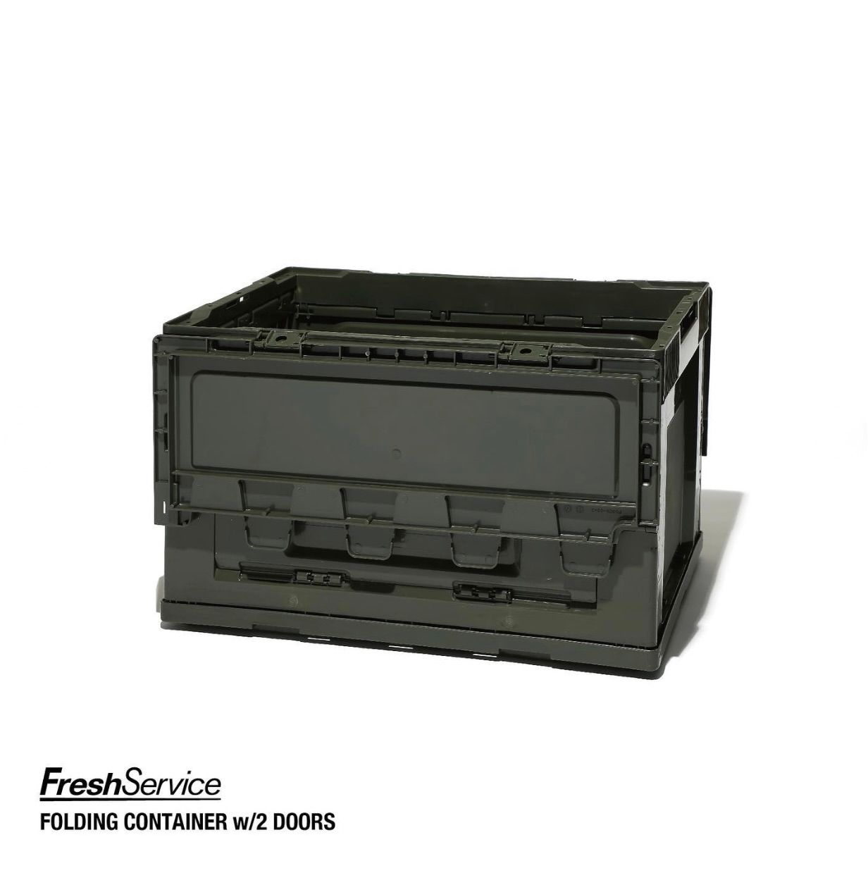 フレッシュサービス FOLDING CONTAINER w/2 DOORS "OLIVE"