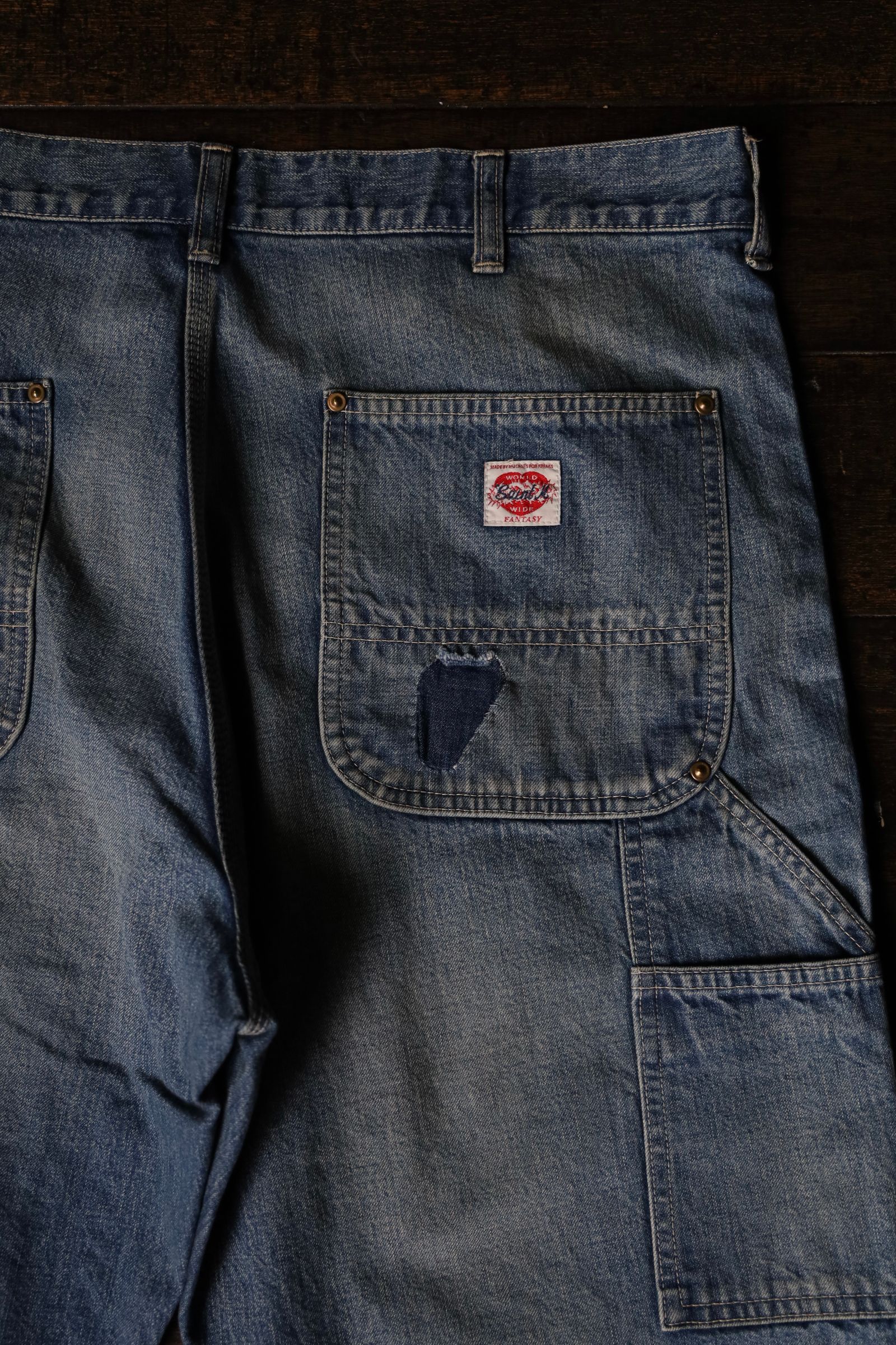 SAINT M×××××× - セントマイケル24AW DENIM DOUBLE KNEE (SM-YS1