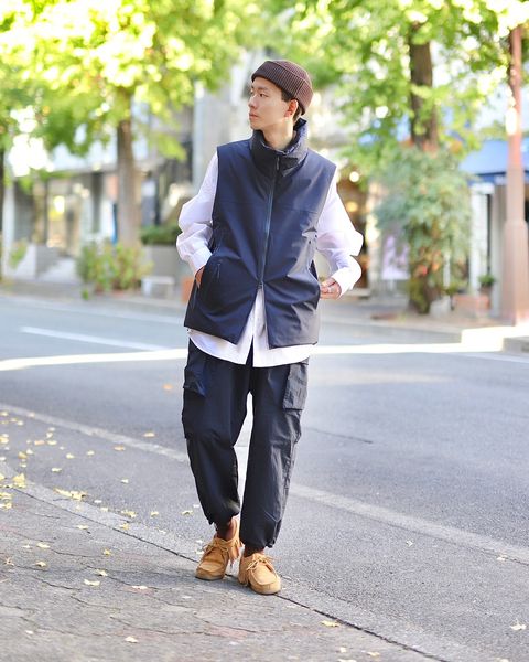 STRIPES FOR CREATIVE FW23 SUPER WIDE CARGO PANTSスタイル