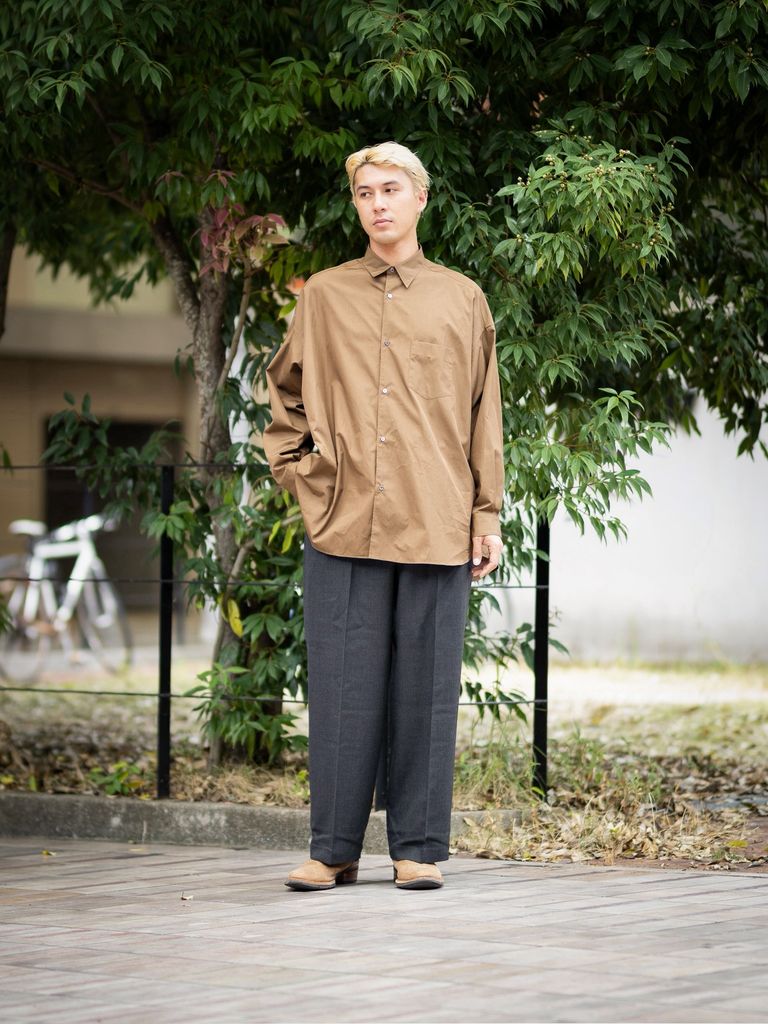 marka SINGLE PLEAT WIDE TROUSERS MARKスタイル