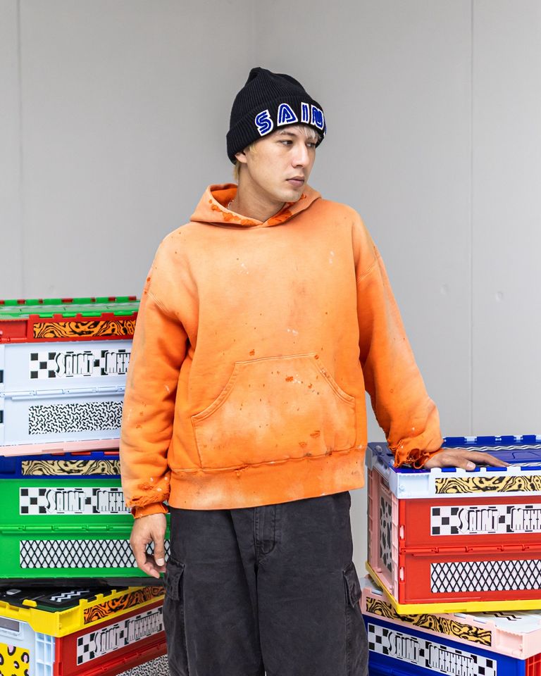 SAINT Mxxxxxx ベルベルジンコラボ BB_DBL FACE HOODIE/SAINT (ORANGE) ⭐︎11月8日(土)新作発売！