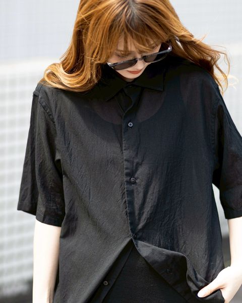 blurhms 新作Silk-Co Voile Half-Sleeve Shirt style.2026.4.7