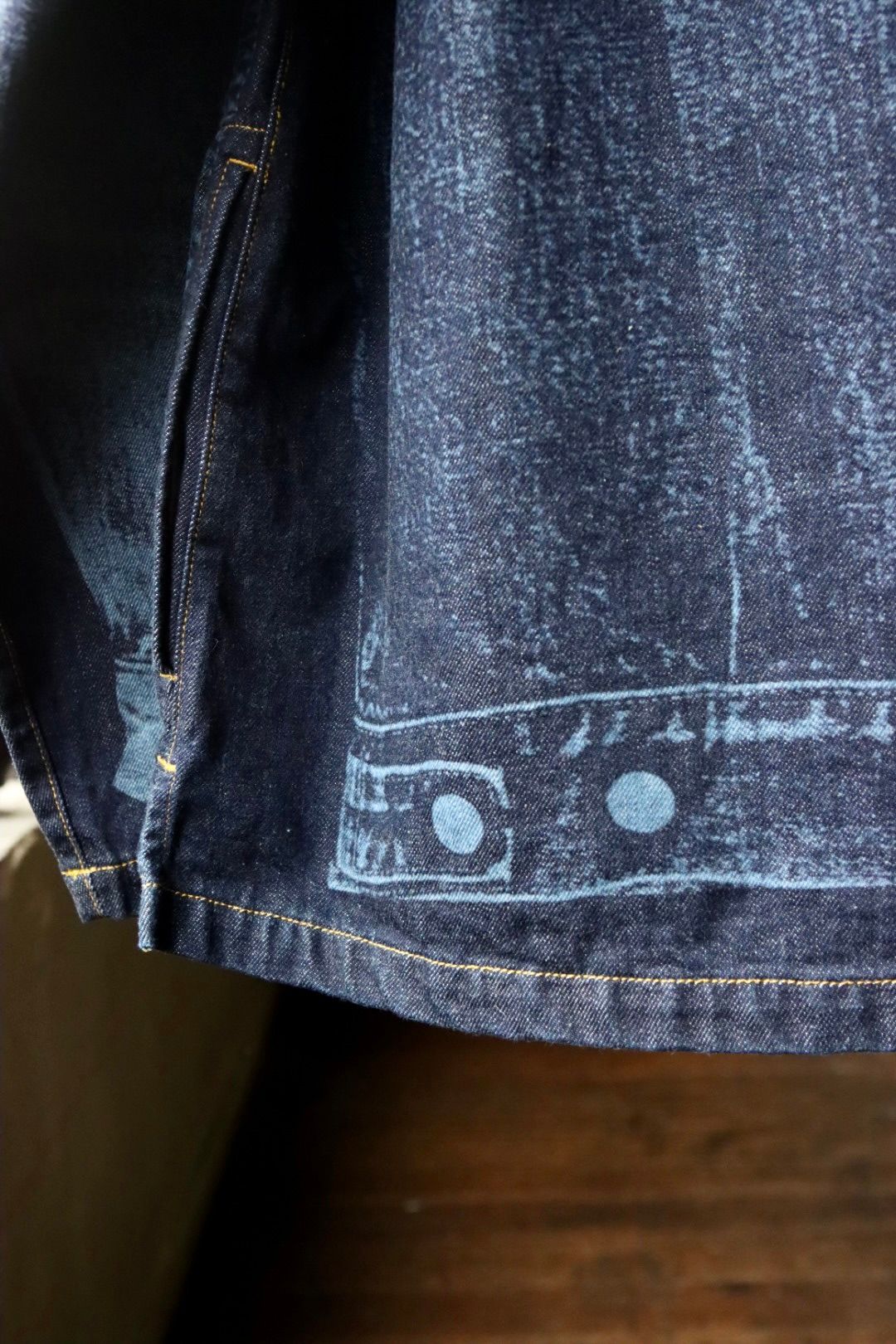 ヨーク23SSデニムシャツ LASER PROCESSED DENIM PULLOVER(YK23SS0469SH)INDIGO