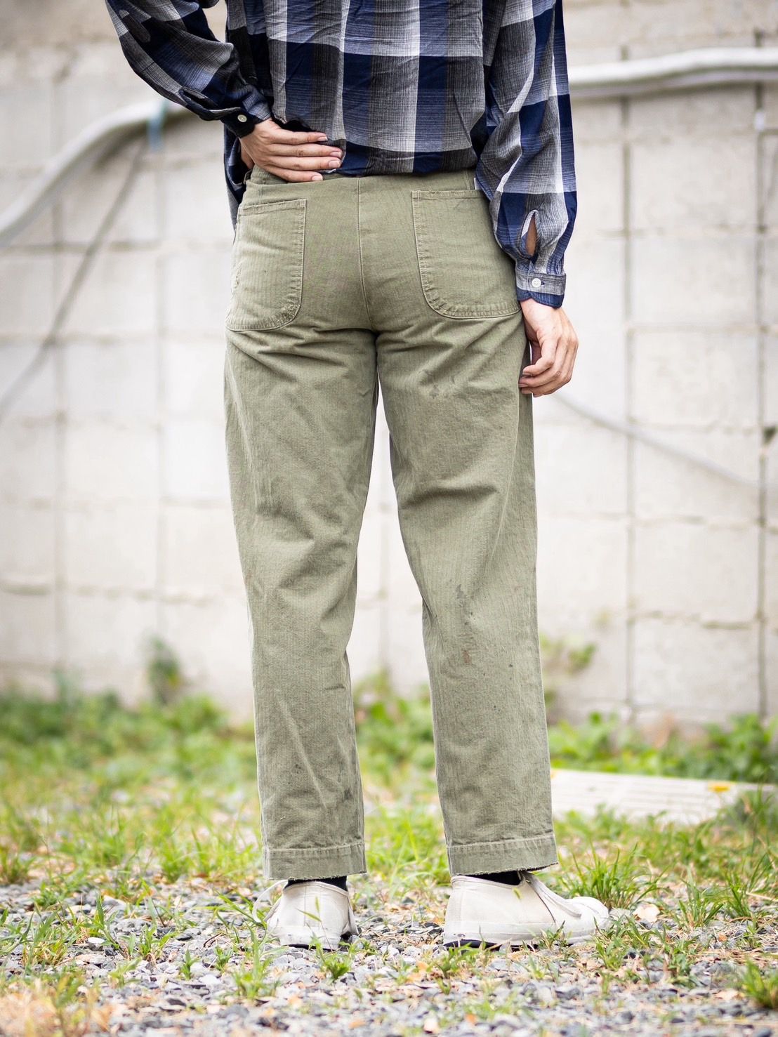 BOW WOW 26FW P47 HBT TROUSERS(BWU-P4HT)OLIVE GREEN☆9月5日(土)11:00発売！