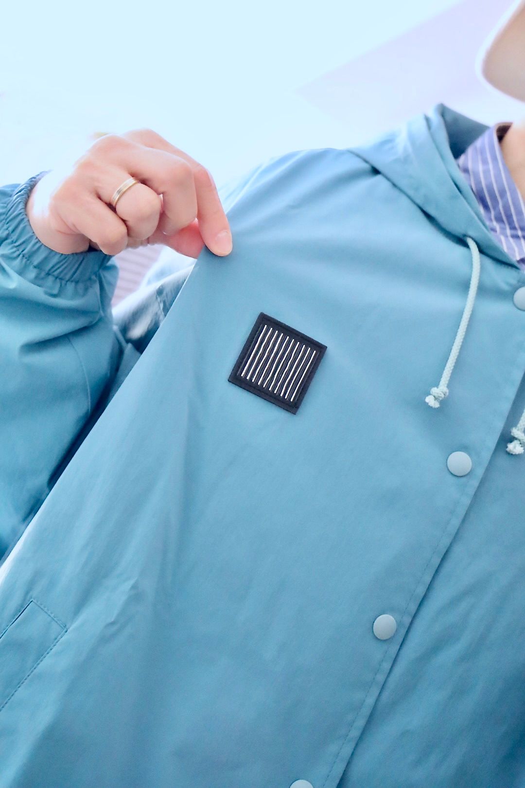 S.F.C 25SS HOODY COACH JACKET"BLUE"スタイル