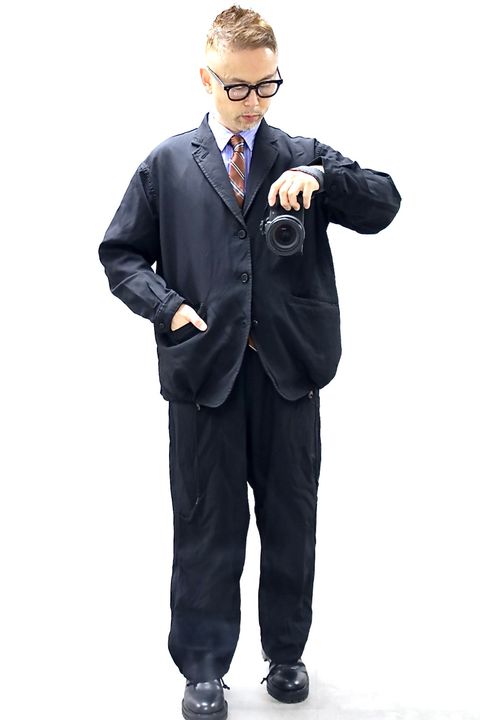 COMME des GARCONS HOMME 26SS エステルサージ製品染め3Bジャケットスタイル